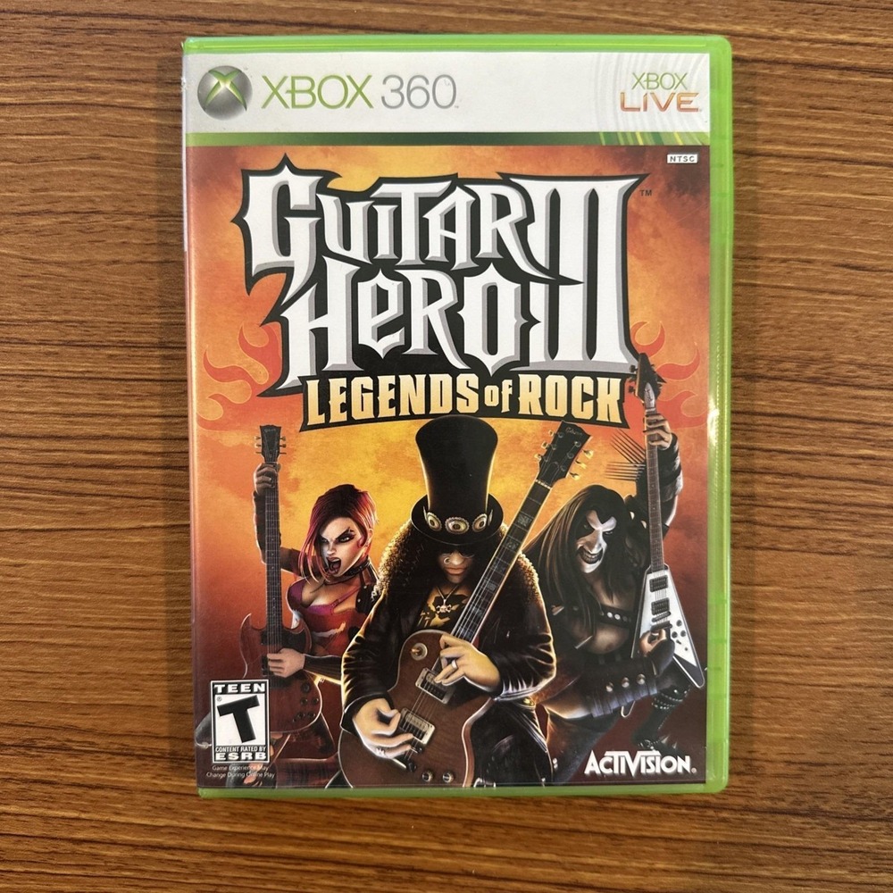 Xbox 360 Guitar Hero 3 Legends of Rock Game CIB Complete with Manual